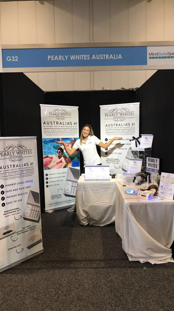 Pearly Whites display at the MindBodySpirit festival